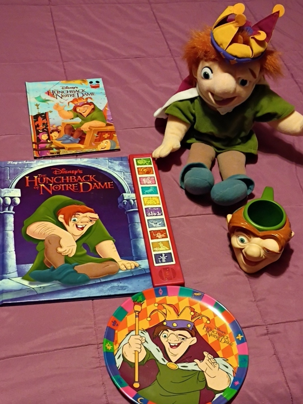 Vintage Disney The Hunchback of Notre Dame Kids Plush & Play Set